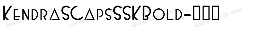 KendraSCapsSSK Bold字体转换